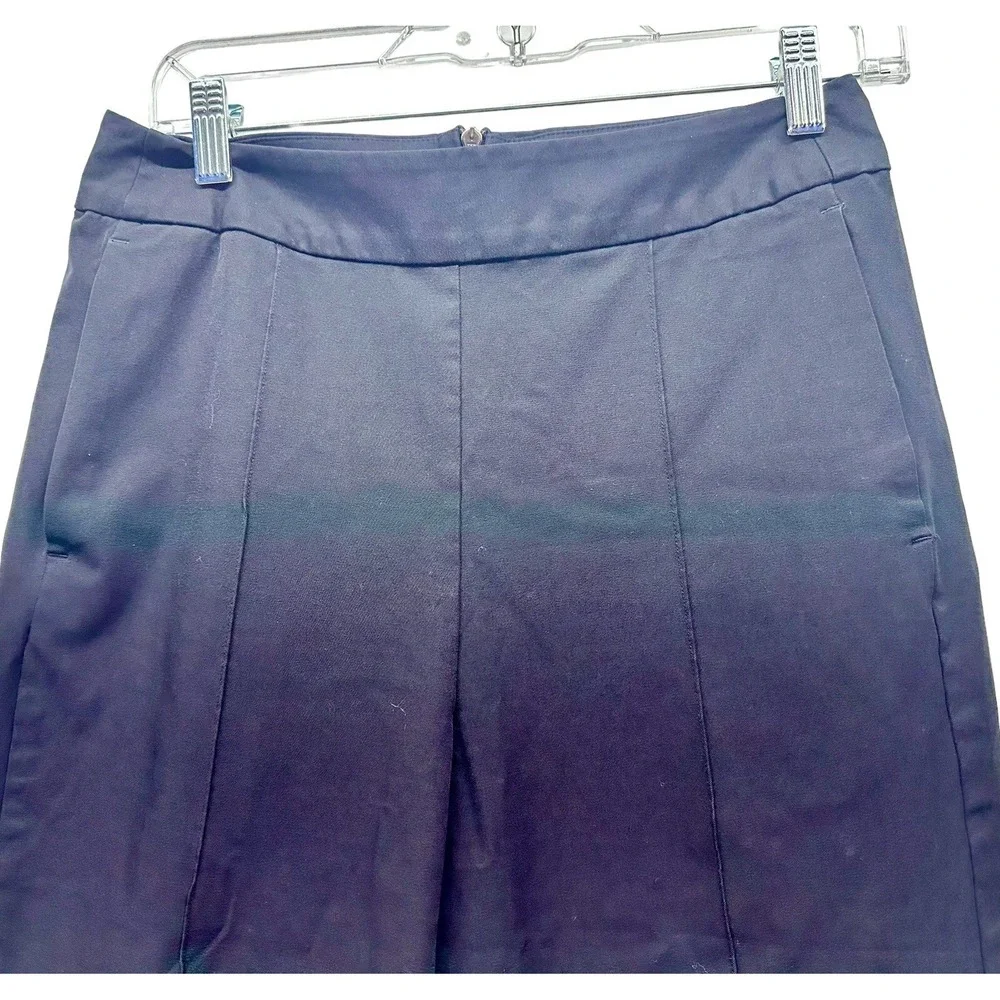 Lululemon Womens Straight Leg Black Pant SIze 8 CA 35801 RN 106259- Zips In Back